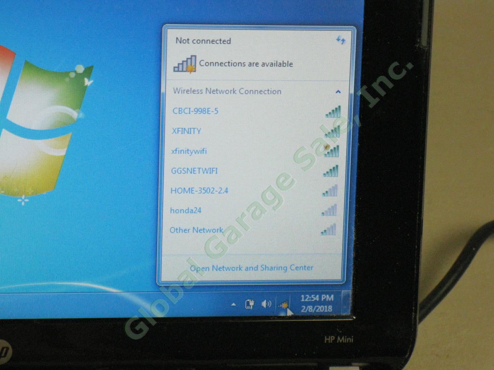 HP Mini 1104 Netbook Laptop Computer Intel 1.60GHz 2GB RAM 300GB Windows 7 Ult 1
