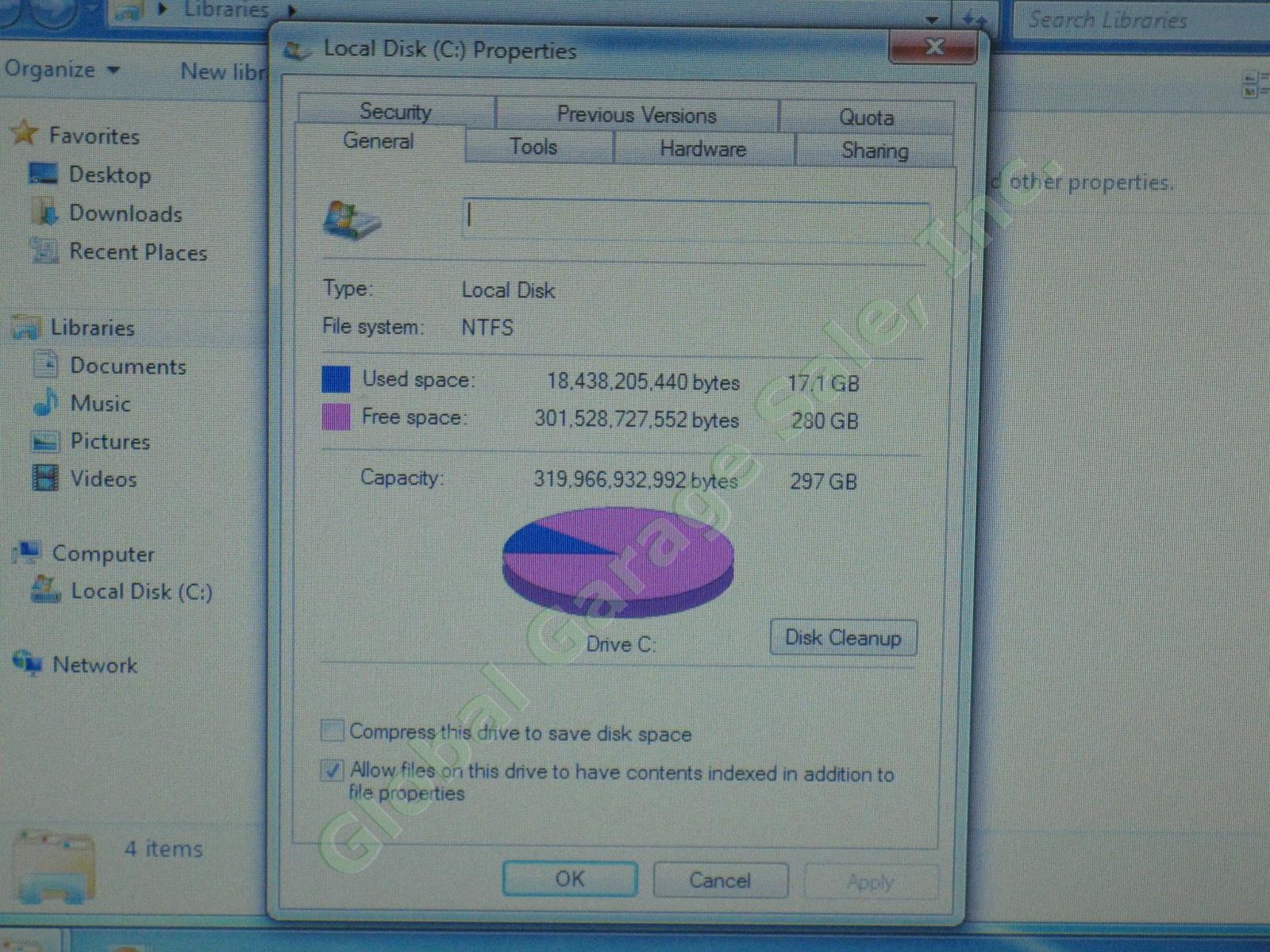 HP Mini 1104 Netbook Laptop Computer Intel 1.60GHz 2GB RAM 300GB Windows 7 Ult 3