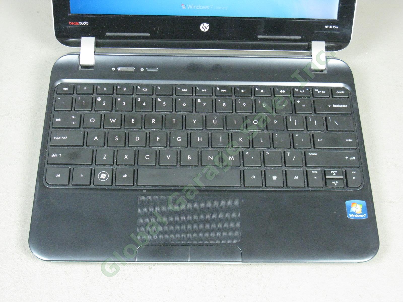 HP 3115m 11.6" Notebook Laptop 1.65GHz 4GB 320GB Windows 7 Ultimate Beats Audio 1