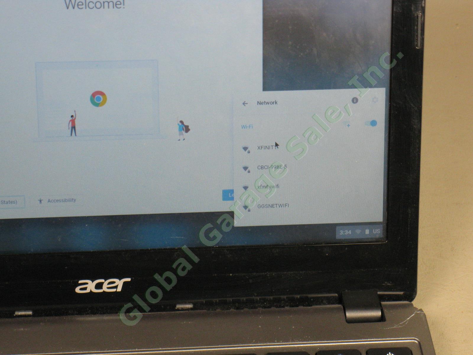 Acer Chromebook Netbook Laptop C720 11.6" 1.4GHz 4GB 16GB See Description NO RES 1