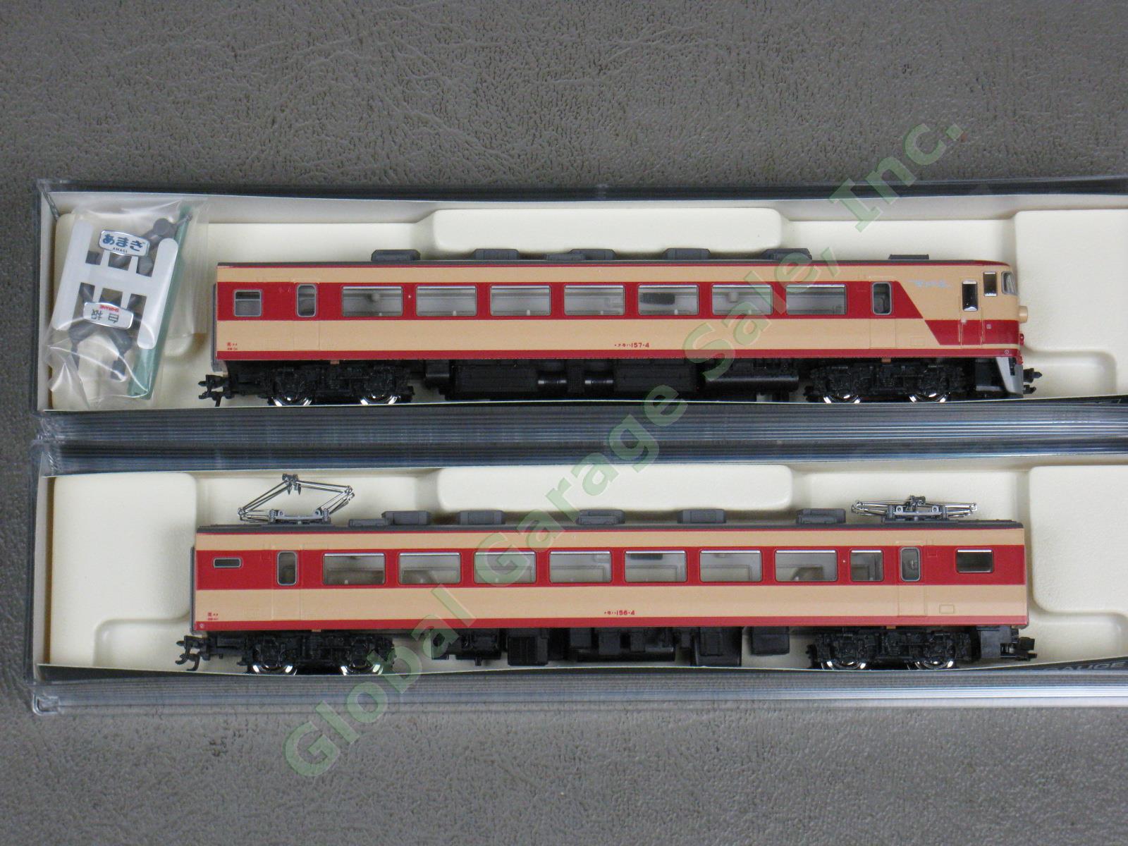 NIB Kato N Train Lot 10-394 Amagi 157 Passenger Cars 8042-2 Container Wagons ++ 1