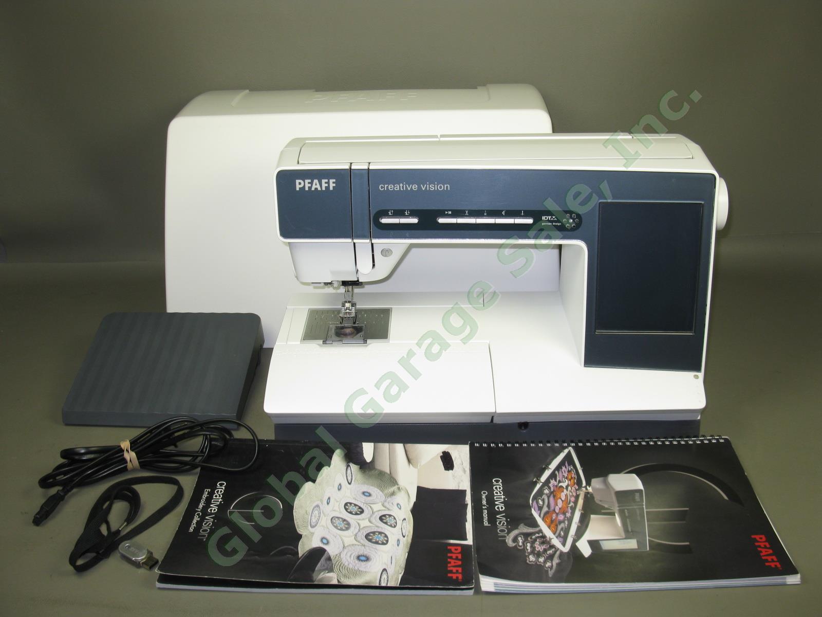 Pfaff Creative Vision 5.0 Sewing Embroidery Machine Lot 1 Owner Serviced XLNT ++