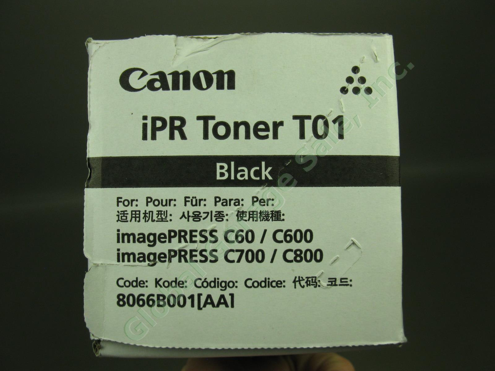 1 New Sealed Genuine Canon imagePRESS iPR Toner T01 Black For C60 C600 C700 C800 2