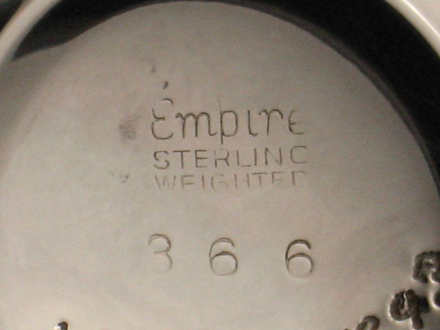4 Empire Sterling Silver Candlesticks Candleholders Set 5