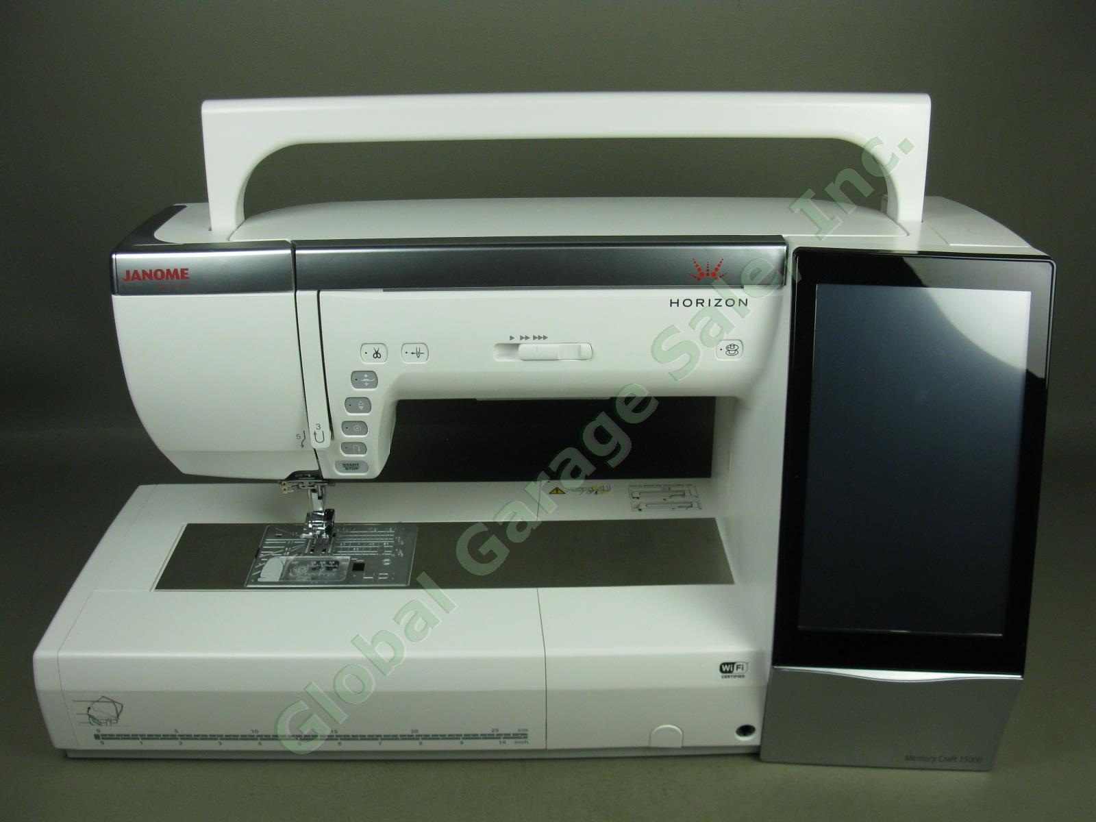 Janome Horizon Memory Craft MC 15000 Sewing Embroidery Machine 2 HOURS! Vers 3.0 1