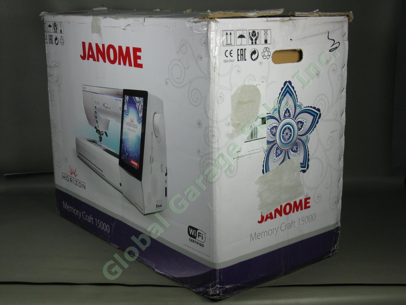 Janome Horizon Memory Craft MC 15000 Sewing Embroidery Machine 2 HOURS! Vers 3.0 49