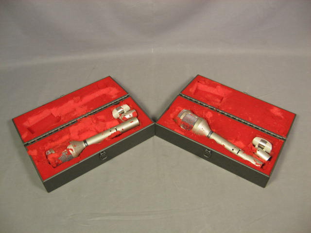 2 Vintage Shure SM54 Cardioid Dynamic Microphones Mics