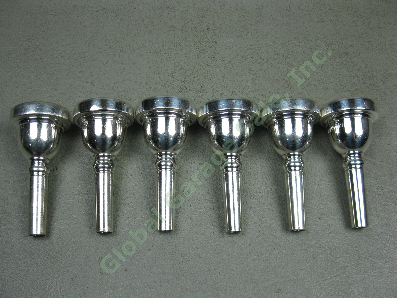 6 Yamaha Japan #48 Trombone Brass Instrument Mouthpieces Wholesale Bulk Used Lot 1