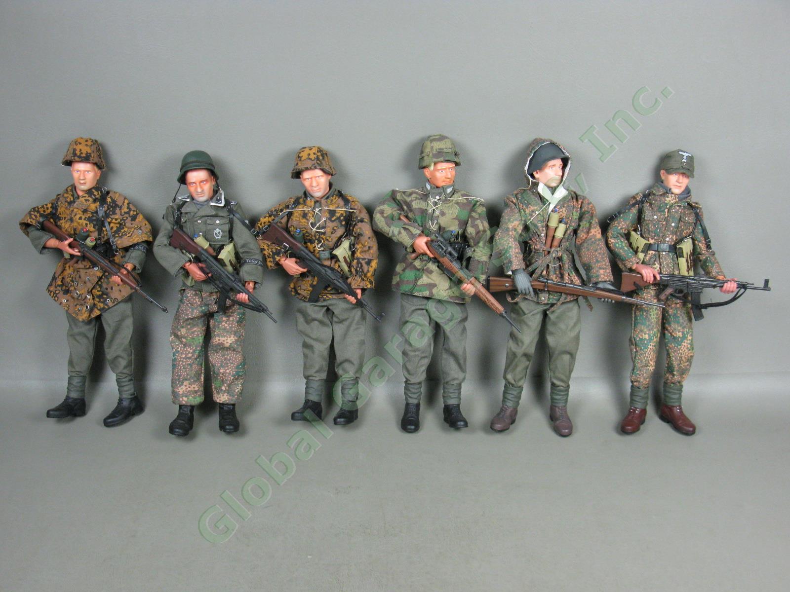 6 Dragon 1/6 Scale 12" WWII German Camo Army Soldier Figures Lot w/Accessories