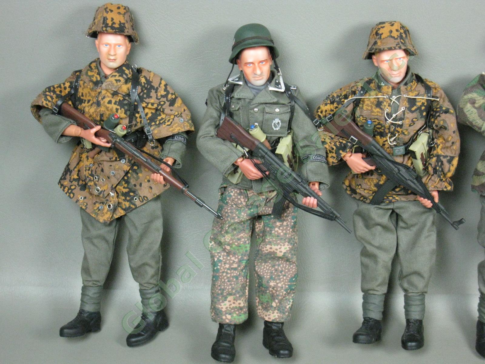 6 Dragon 1/6 Scale 12" WWII German Camo Army Soldier Figures Lot w/Accessories 1