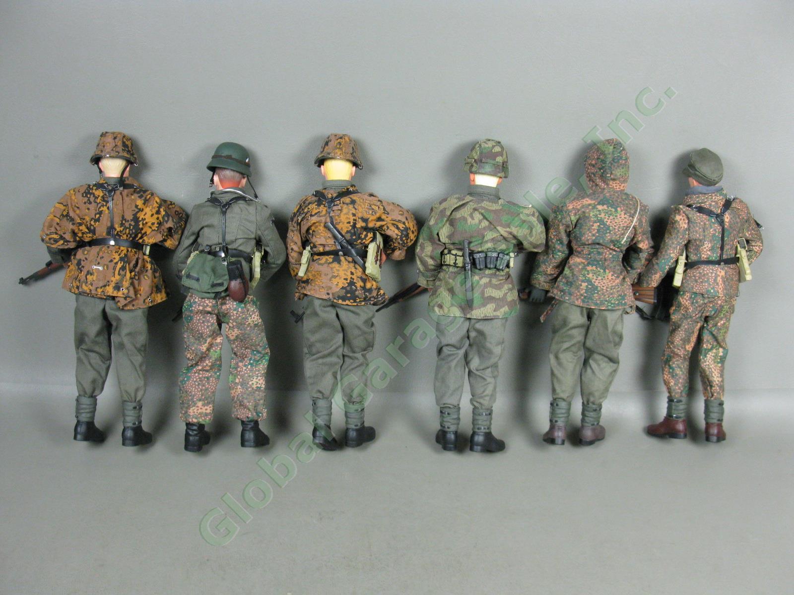 6 Dragon 1/6 Scale 12" WWII German Camo Army Soldier Figures Lot w/Accessories 6
