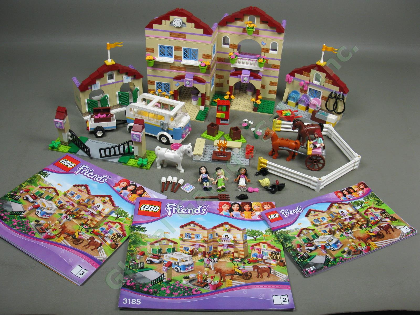 Complete Retired LEGO Friends Set 3185 Summer Riding Camp Lot Instruction No Box