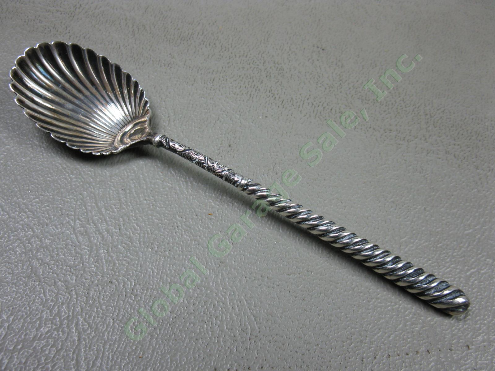 10 Vtg Sterling Silver Flatware Spoon Lot Lunt Wallace Dominick & Haff Set 7.5oz 2