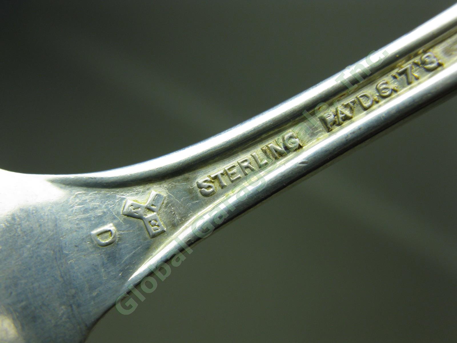 10 Vtg Sterling Silver Flatware Spoon Lot Lunt Wallace Dominick & Haff Set 7.5oz 9