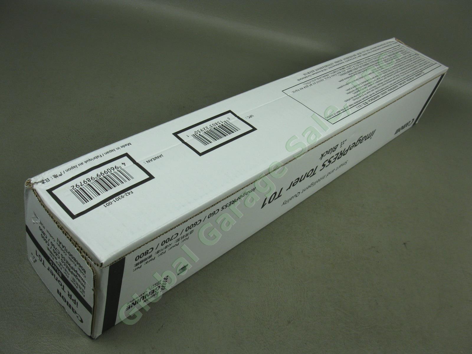 1 New Sealed Genuine Canon imagePRESS iPR Toner T01 Black For C60 C600 C700 C800 2