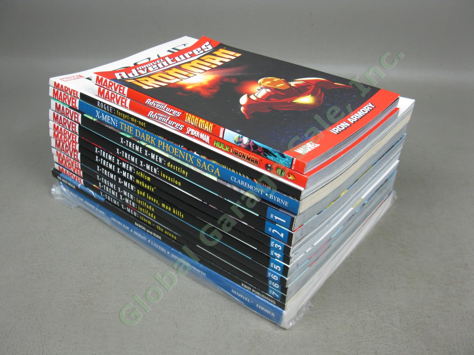 14 Comic TPB Book Lot Marvel X-Treme X-Men 1 2 3 4 5 6 7 Rogue Phoenix Iron Man