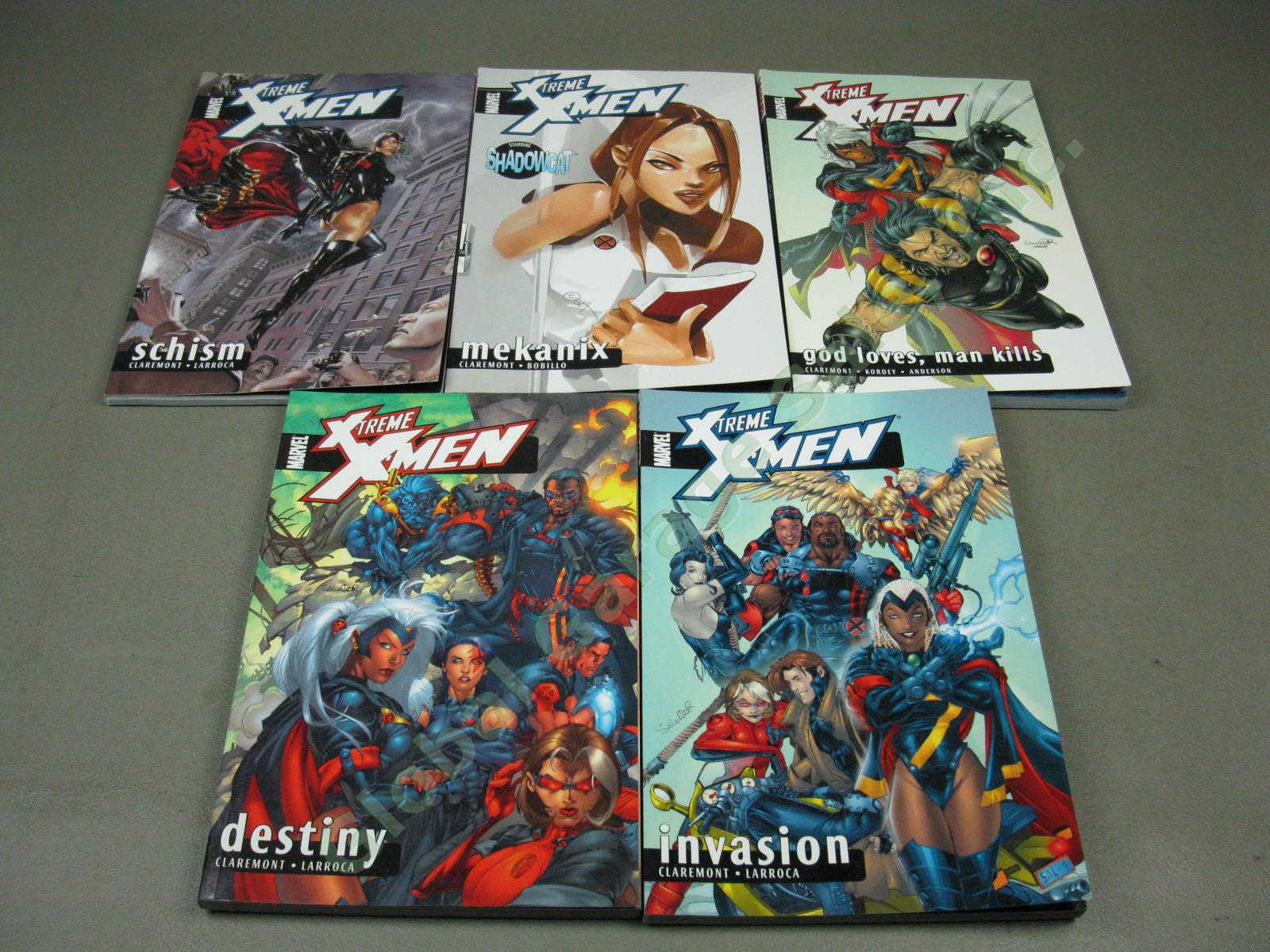 14 Comic TPB Book Lot Marvel X-Treme X-Men 1 2 3 4 5 6 7 Rogue Phoenix Iron Man 4