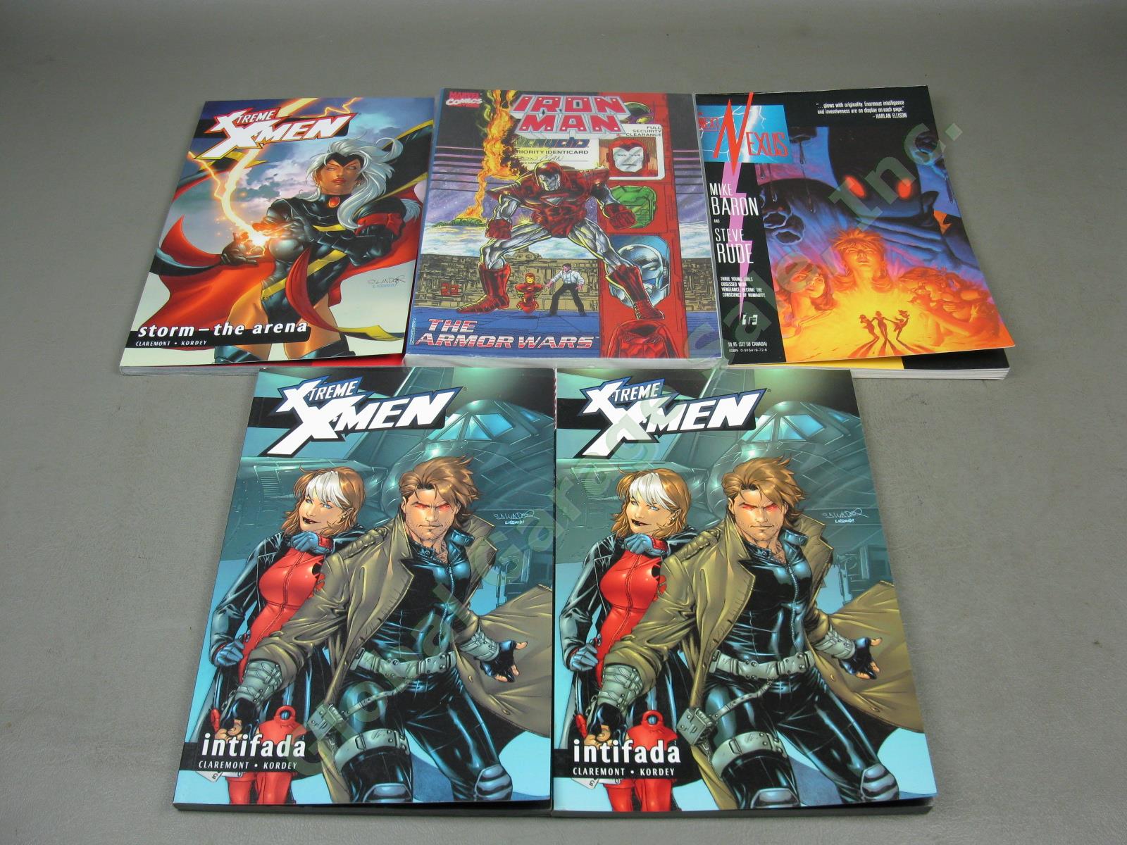 14 Comic TPB Book Lot Marvel X-Treme X-Men 1 2 3 4 5 6 7 Rogue Phoenix Iron Man 6