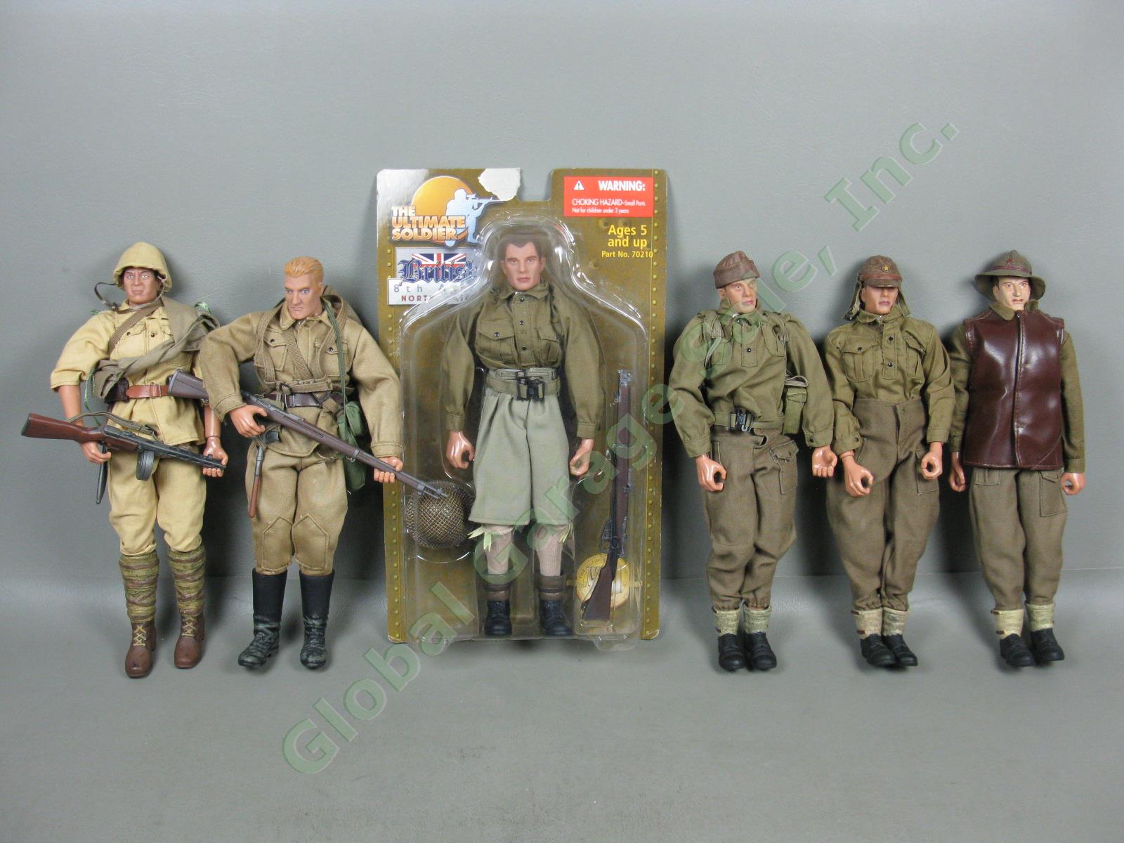 21st Century 1/6 scale 12" WWII Ally Figure British Japanese Russian Soldier Lot