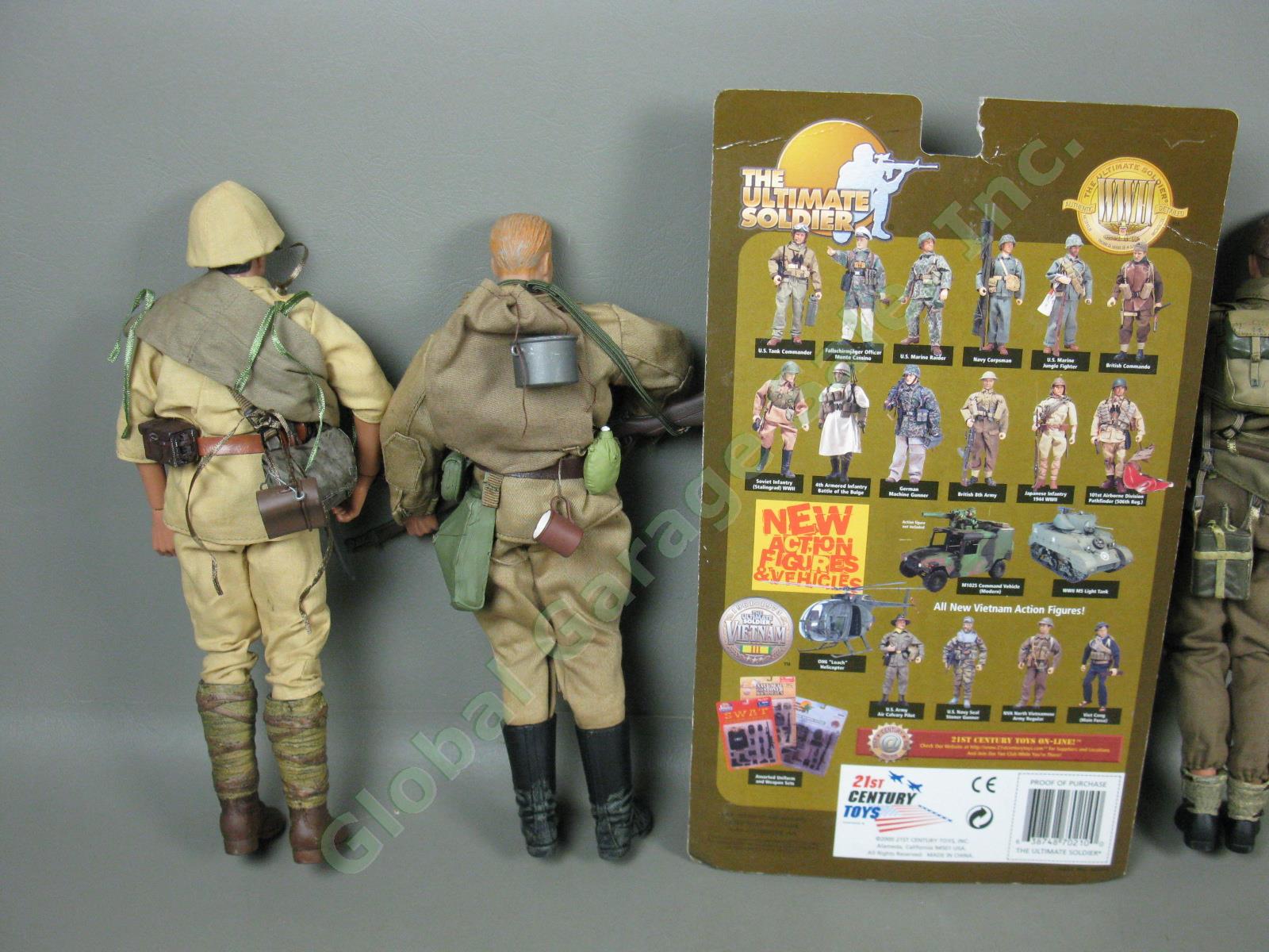 21st Century 1/6 scale 12" WWII Ally Figure British Japanese Russian Soldier Lot 3