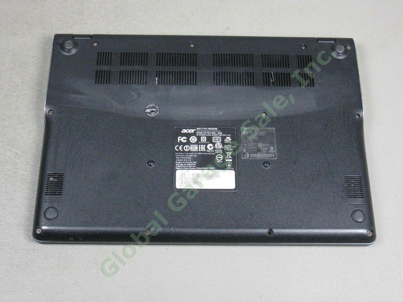 Acer Chromebook Netbook Laptop C720-2844 11.6" 1.4GHz 4GB RAM 16GB SSD See Desc 6