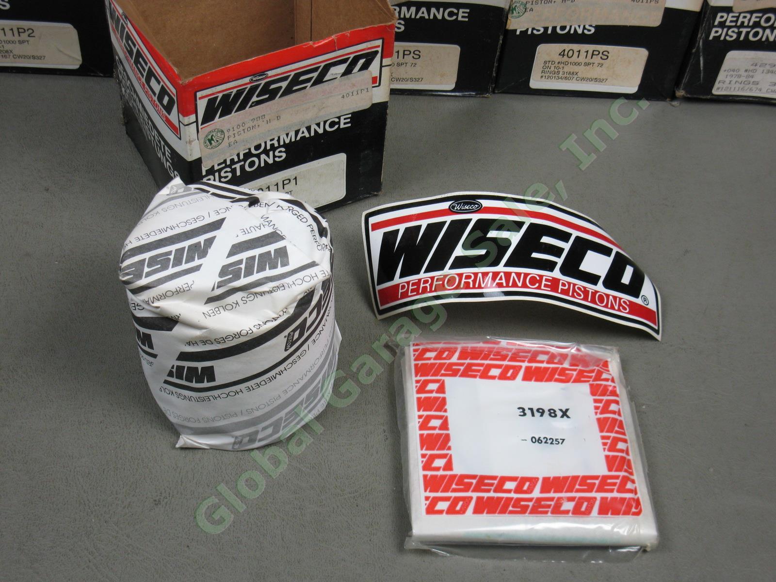 13 NOS Wiseco Harley Davidson Motorcycle Pistons Kit Lot 4011P2 4011P3 4011PS NR 7