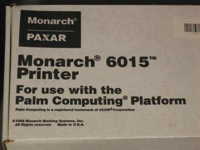 Monarch Paxar 6015 Palm III PDA Thermal Printer Lot 5