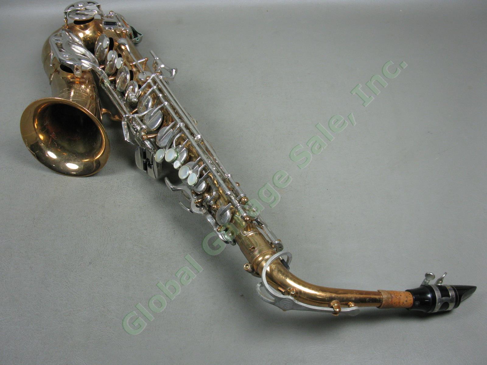 Vtg Selmer Bundy II 2 Alto Saxophone W/ Hard Case Bundle Lot Serial 838807 As-Is 3