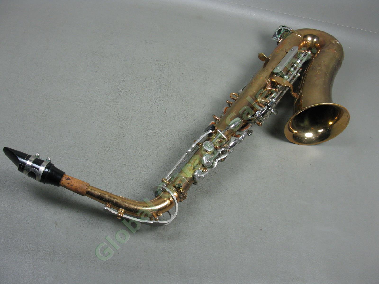 Vtg Selmer Bundy II 2 Alto Saxophone W/ Hard Case Bundle Lot Serial 838807 As-Is 4
