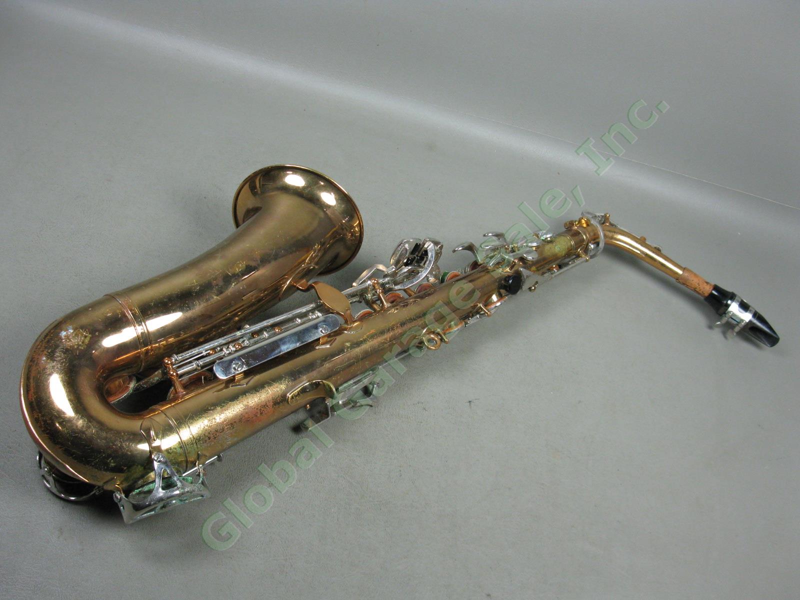 Vtg Selmer Bundy II 2 Alto Saxophone W/ Hard Case Bundle Lot Serial 838807 As-Is 5