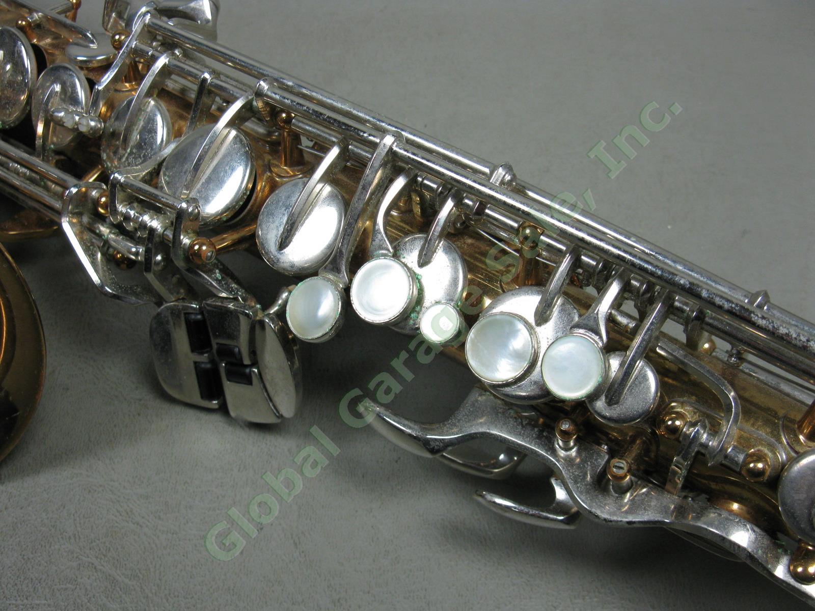 Vtg Selmer Bundy II 2 Alto Saxophone W/ Hard Case Bundle Lot Serial 838807 As-Is 8