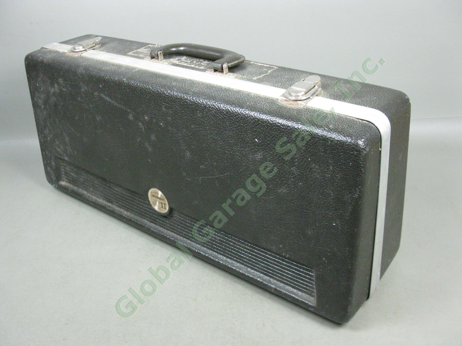 Vtg Selmer Bundy II 2 Alto Saxophone W/ Hard Case Bundle Lot Serial 838807 As-Is 13