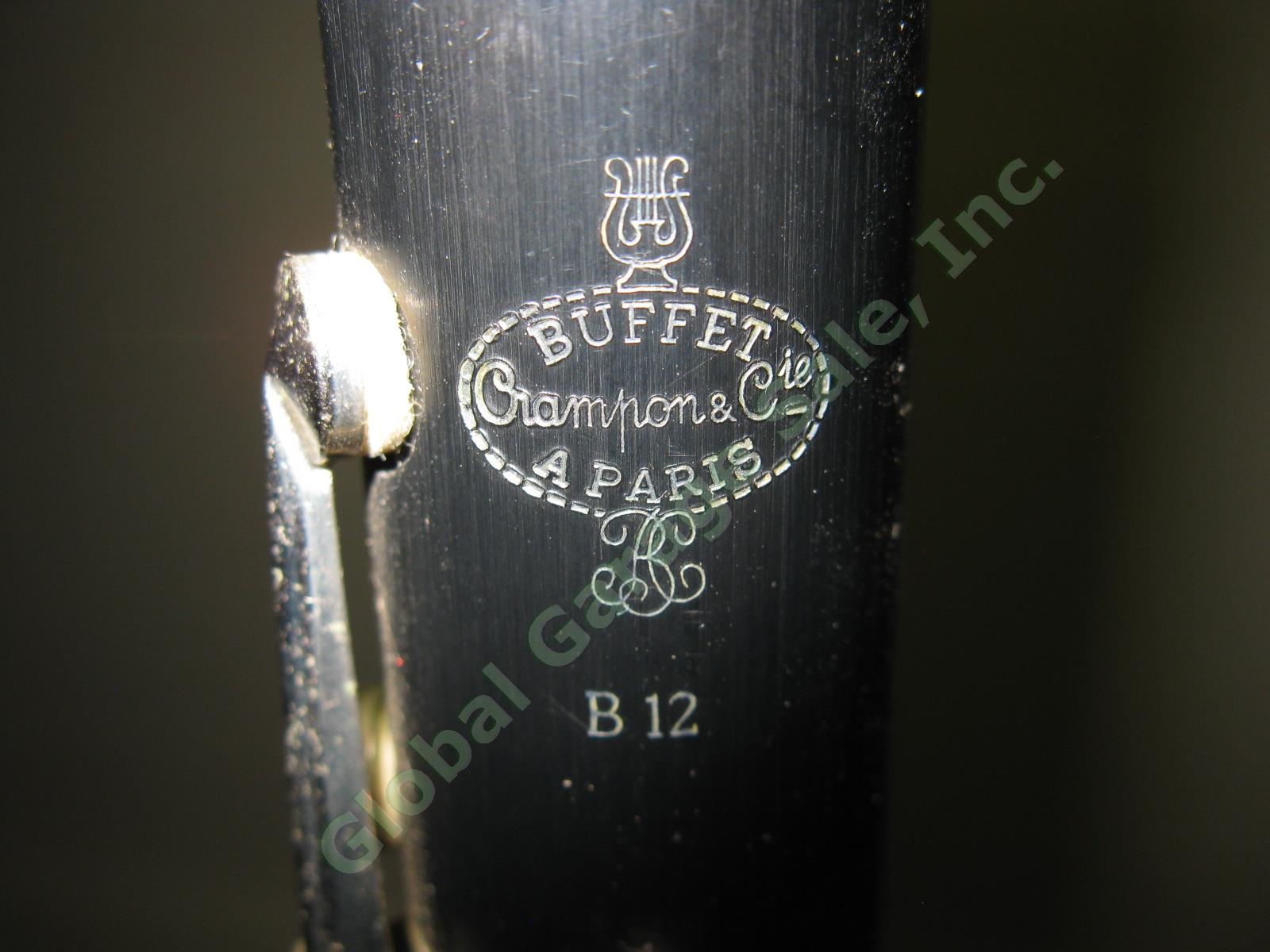 Buffet Crampon & Cie A Paris B12 Student Clarinet W/ Mouthpiece Case Lot Germany 10