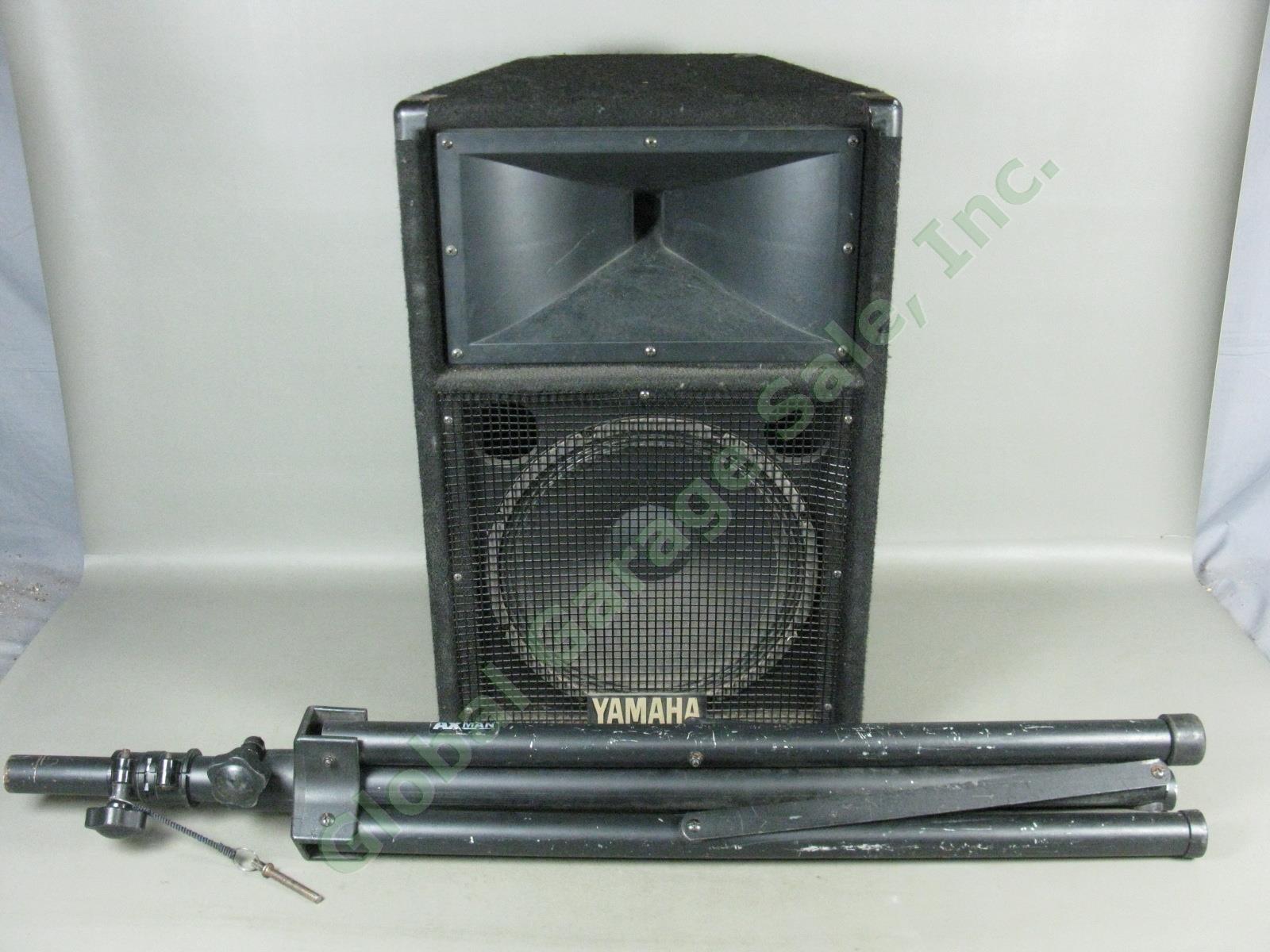 Yamaha S112IV Passive PA Speaker 300W/600W 12" Speaker + HJorn w/ AXman Stand