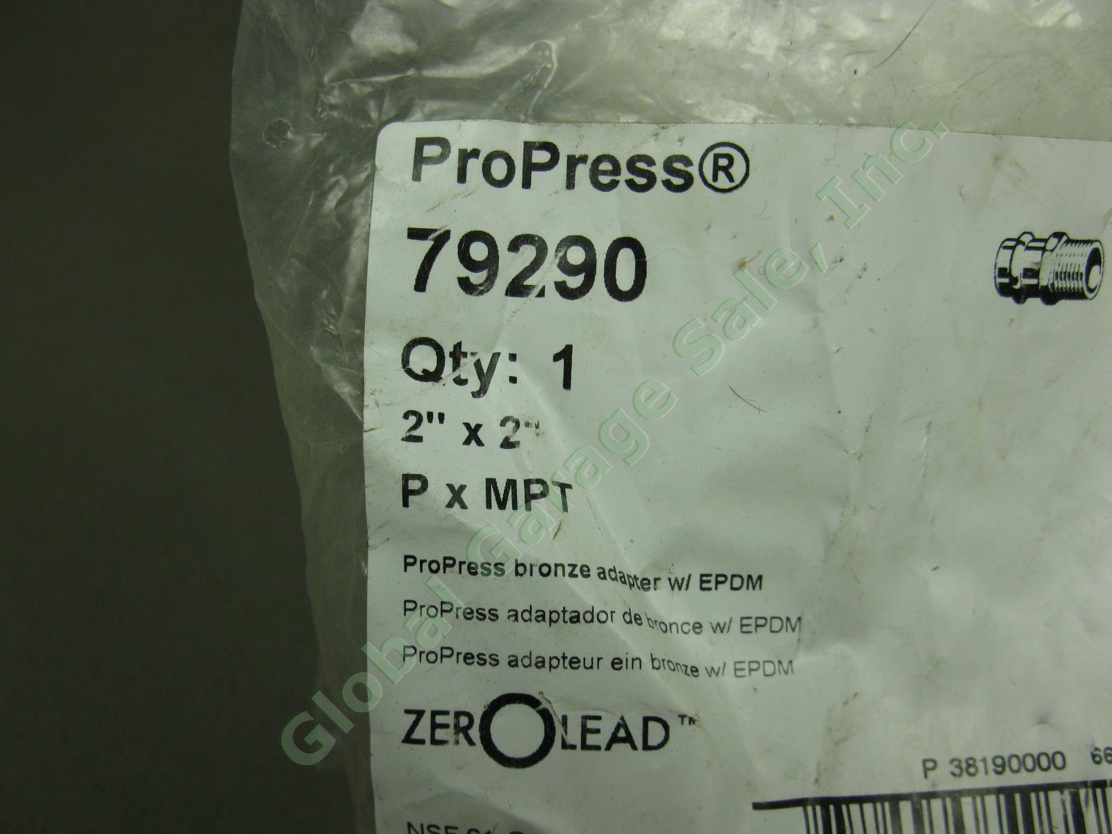 8 Viega ProPress 2" x 2" P x MPT Adapters Lot 7 New #79290 Bronze + 1 Copper NR! 3