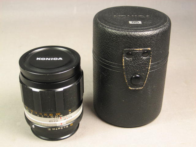 Vintage Konica Hexanon 85mm 1:1.8 EE Portrait Lens NR!