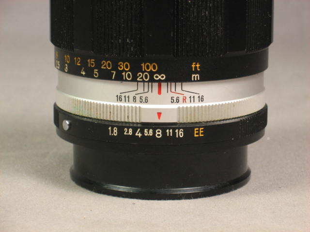Vintage Konica Hexanon 85mm 1:1.8 EE Portrait Lens NR! 3
