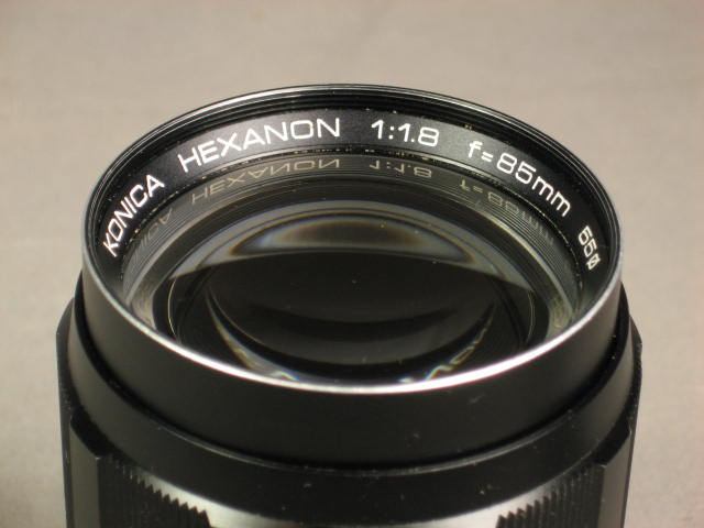 Vintage Konica Hexanon 85mm 1:1.8 EE Portrait Lens NR! 5