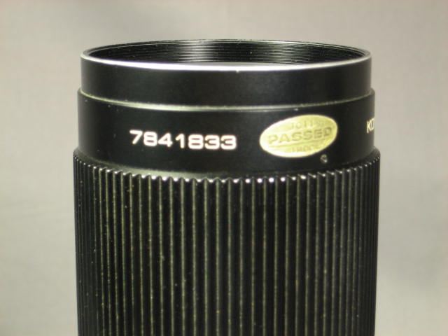 Konica Hexanon 80-200mm 3.5 Zoom + AR 200mm Camera Lens 7