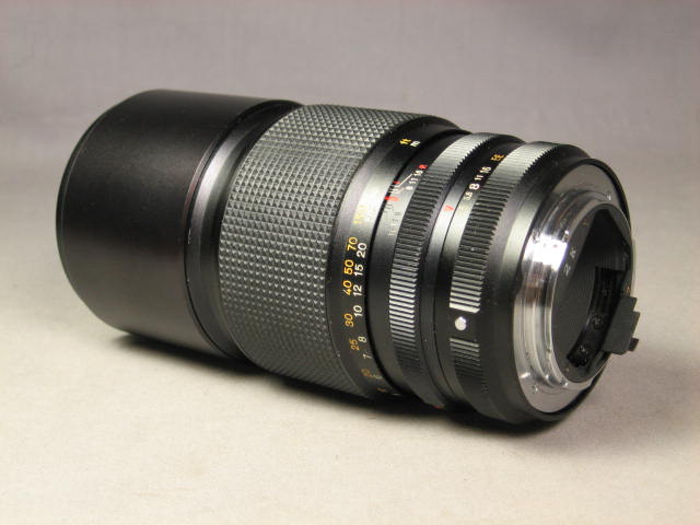 Konica Hexanon 80-200mm 3.5 Zoom + AR 200mm Camera Lens 9