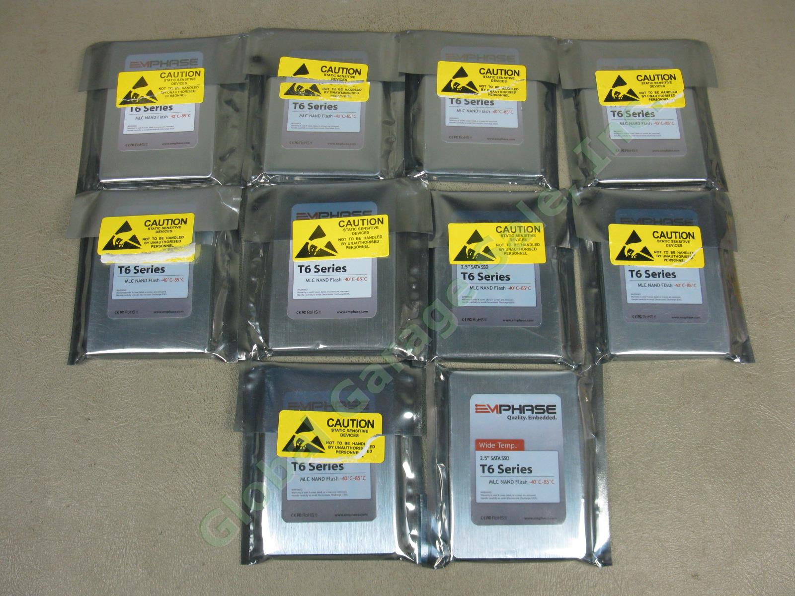 10 NEW Emphase T6 2.5" MLC NAND 60GB SSD Industrial Temperature Hard Drive Lot