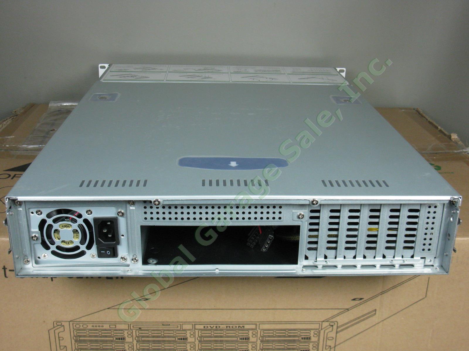 NEW In Box 2U 8-Bay Hot Swap Server Case 8 HDD Hard Drive Trays Slim CD-ROM FDD 4