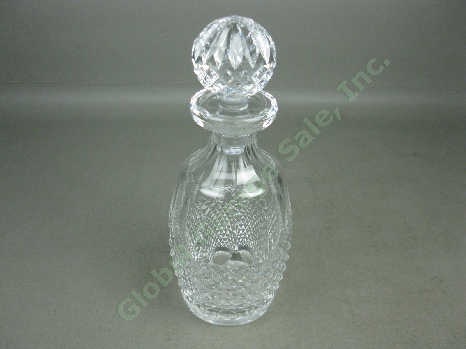 Waterford Cut Lead Crystal Colleen Spirit Wine Liquor Decanter Stopper Lot 10.5"