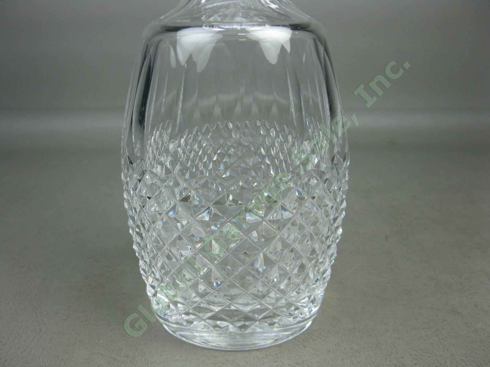 Waterford Cut Lead Crystal Colleen Spirit Wine Liquor Decanter Stopper Lot 10.5" 2