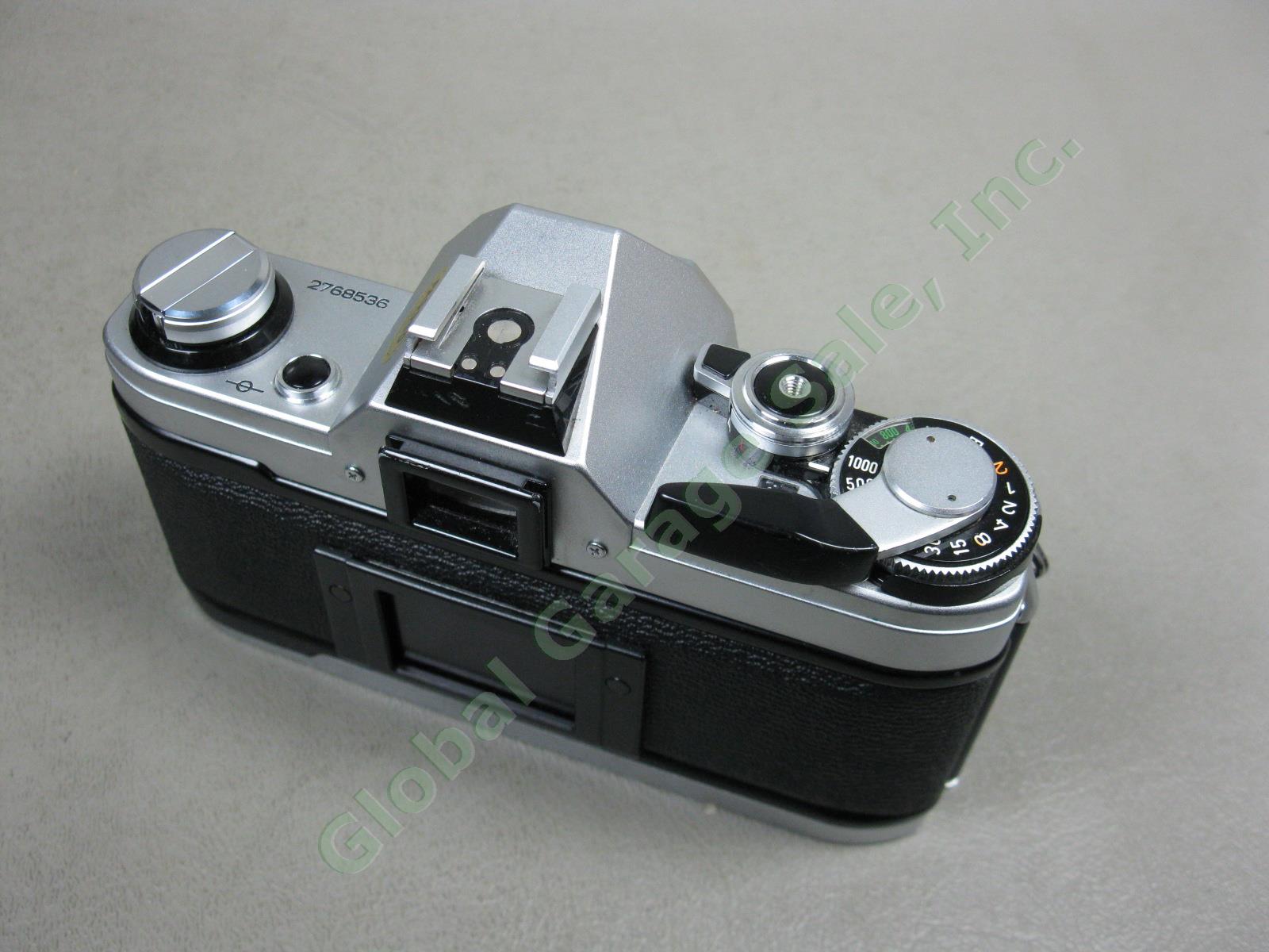 Canon AE-1 35mm SLR Camera FD 135mm 50mm 28mm Lens Speedlite 155A Flash Case Lot 6