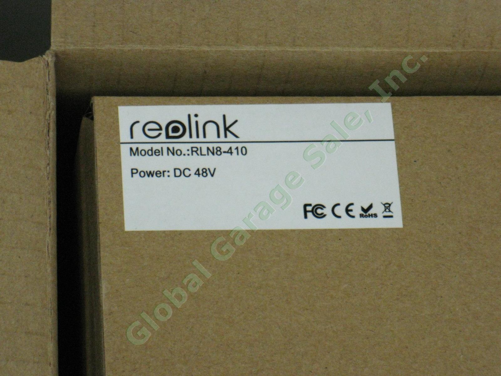 NEW Reolink RLK8-410B4 8CH 4MP PoE 4-Camera 2TB HDD Security System HD 2560x1440 7