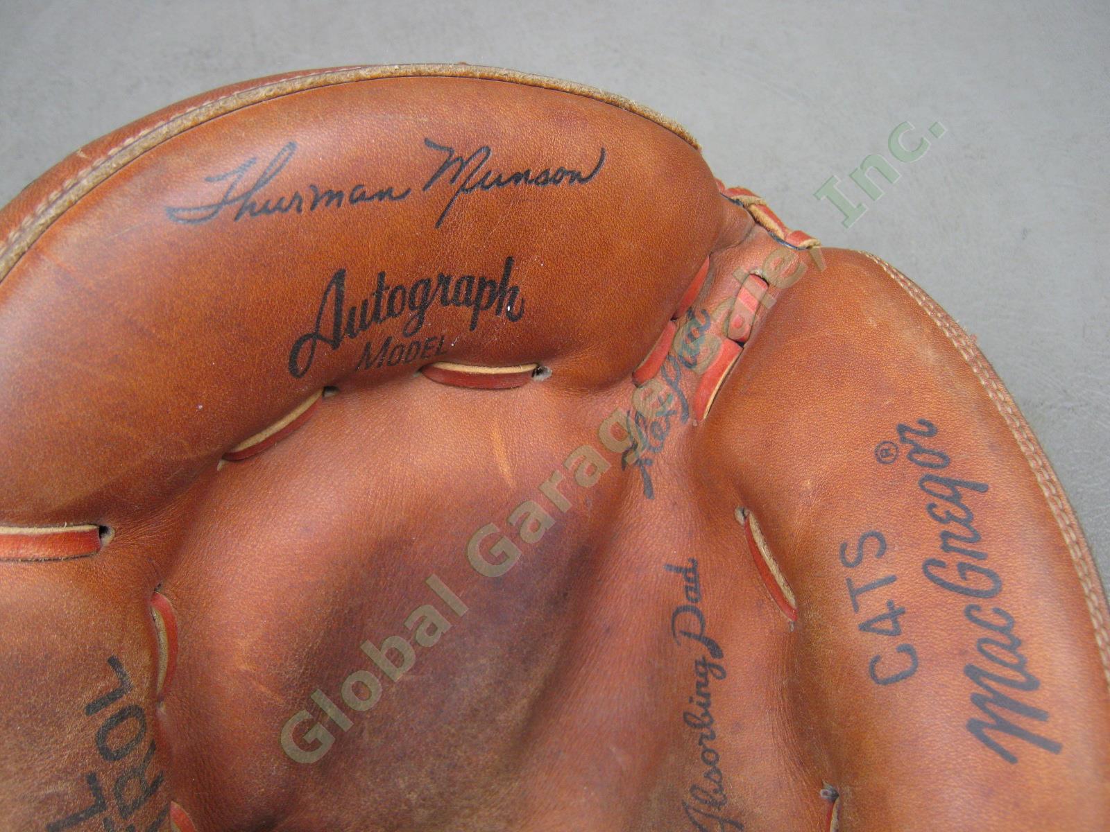 MacGregor C4TS Thurman Munson Autograph Model Baseball Ball Catchers Mitt
 Glove 3