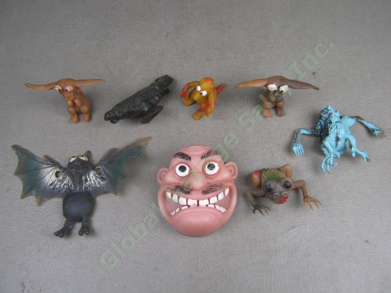 8 Vtg Toys Lot Rubber Face Finger Hand Puppet Topps Ugly Uglies Monster Jigglers