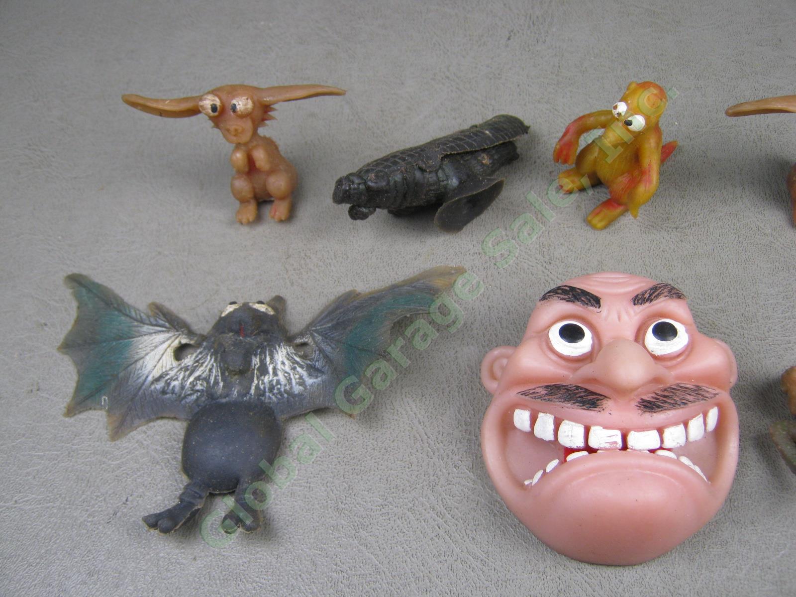 8 Vtg Toys Lot Rubber Face Finger Hand Puppet Topps Ugly Uglies Monster Jigglers 1
