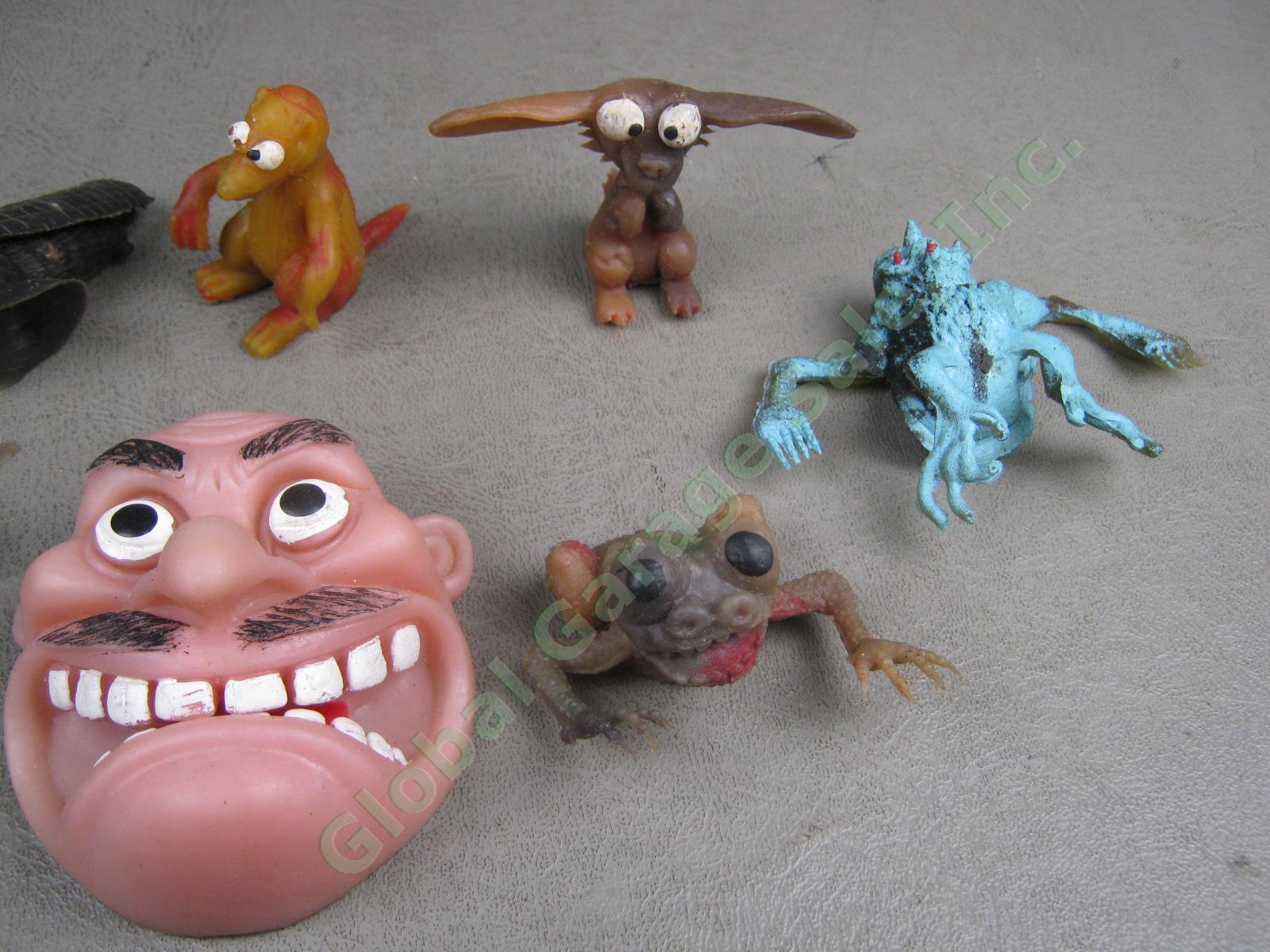 8 Vtg Toys Lot Rubber Face Finger Hand Puppet Topps Ugly Uglies Monster Jigglers 2